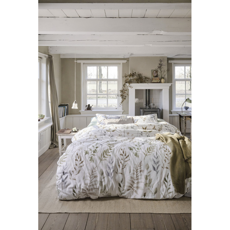 Voodipesukomplekt Twigs White