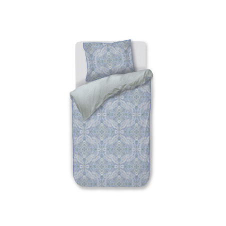 Voodipesukomplekt Moon Flower Light Blue interneti teel