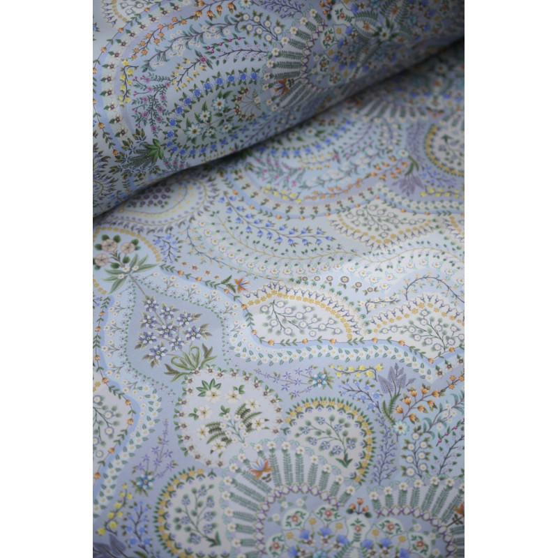 Voodipesukomplekt Moon Flower Light Blue