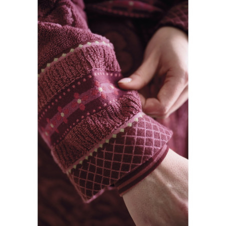 Hommikumantel Pip Studio Jasmin Jacquard Dark Pink