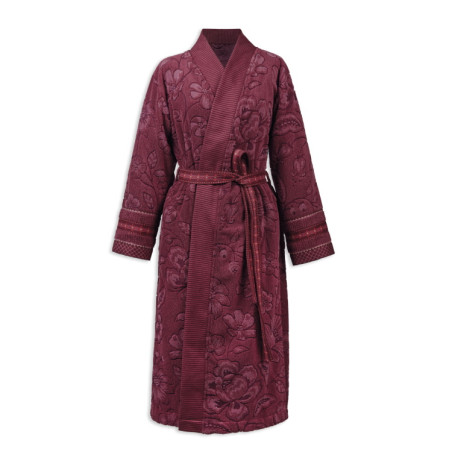 Hommikumantel Pip Studio Jasmin Jacquard Dark Pink