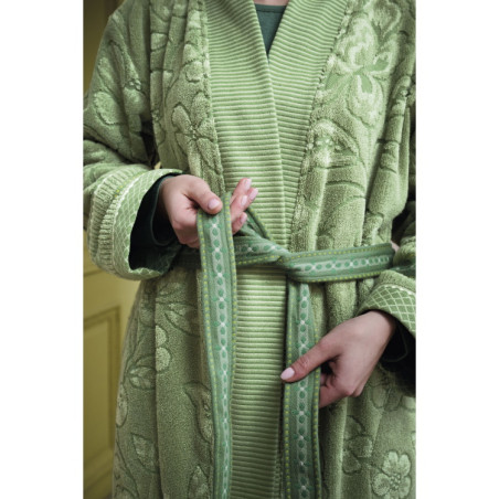Hommikumantel Pip Studio Jasmin Jacquard Green