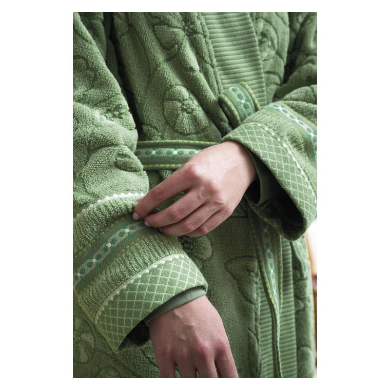 Hommikumantel Pip Studio Jasmin Jacquard Green