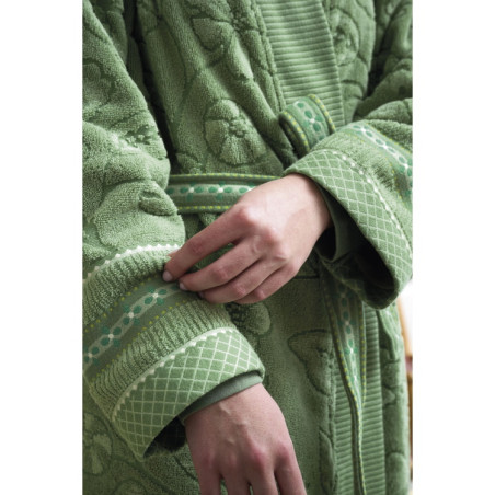 Hommikumantel Pip Studio Jasmin Jacquard Green