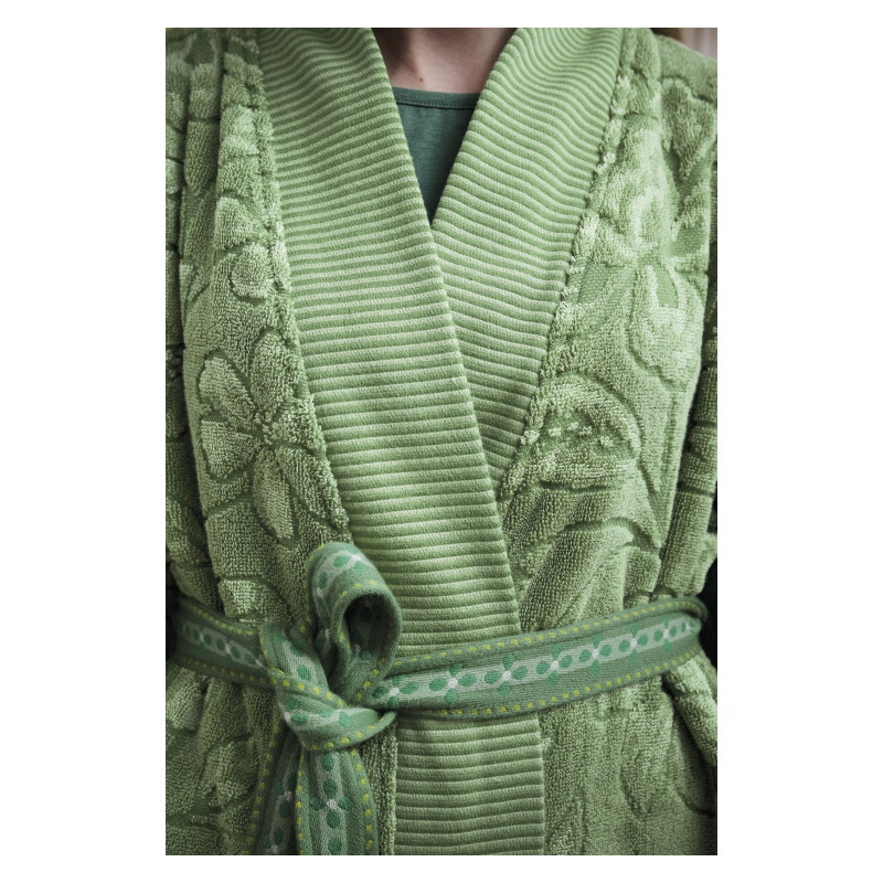 Hommikumantel Pip Studio Jasmin Jacquard Green