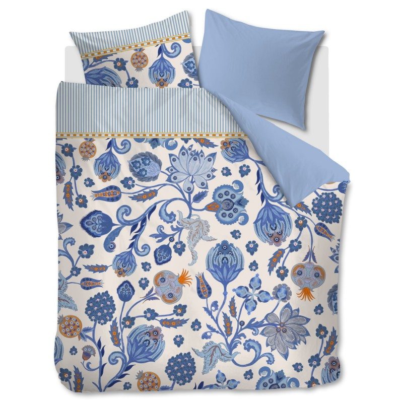 Satiinist voodipesukomplekt Taya Blue