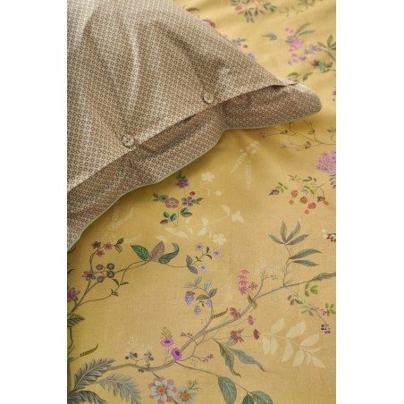 Perkali voodipesukomplekt Bodhi Flower Yellow