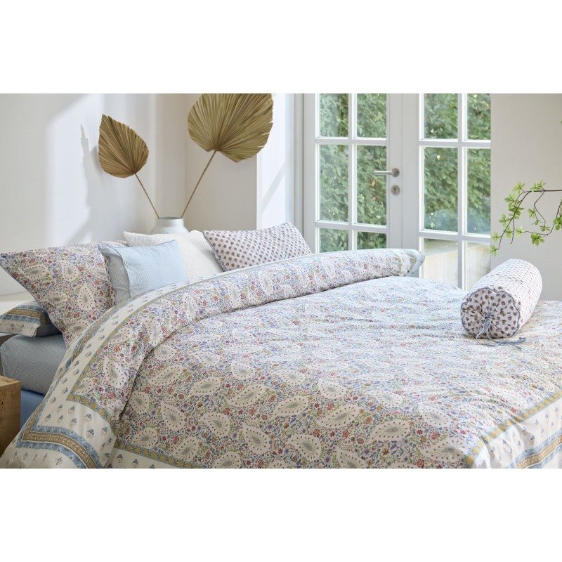 Perkali voodipesukomplekt Kairi Bloom Light Blue
