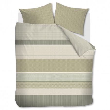 Satiinist voodipesukomplekt Hilde Grey Green