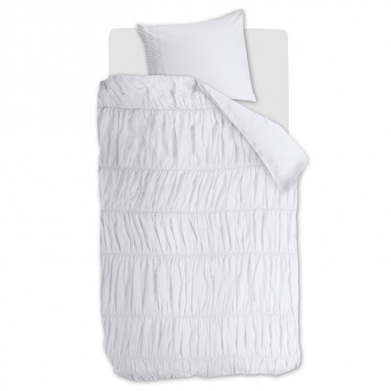 Puuvillane voodipesukomplekt Ruffle White