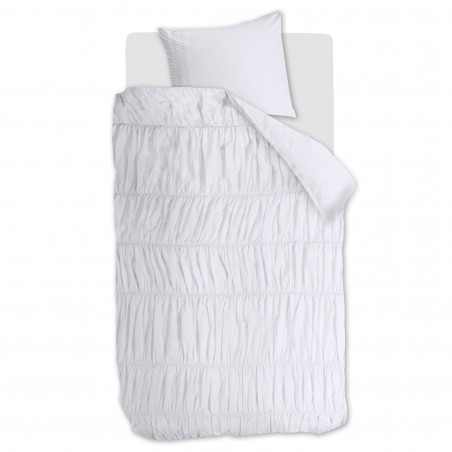 Puuvillane voodipesukomplekt Ruffle White