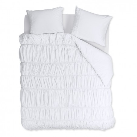 Puuvillane voodipesukomplekt Ruffle White
