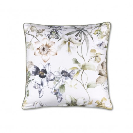 Dekoratiivne ruudukujuline padi Branche Grey Green